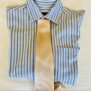 Made in Italy blue shirt Richard’s of Greenwich